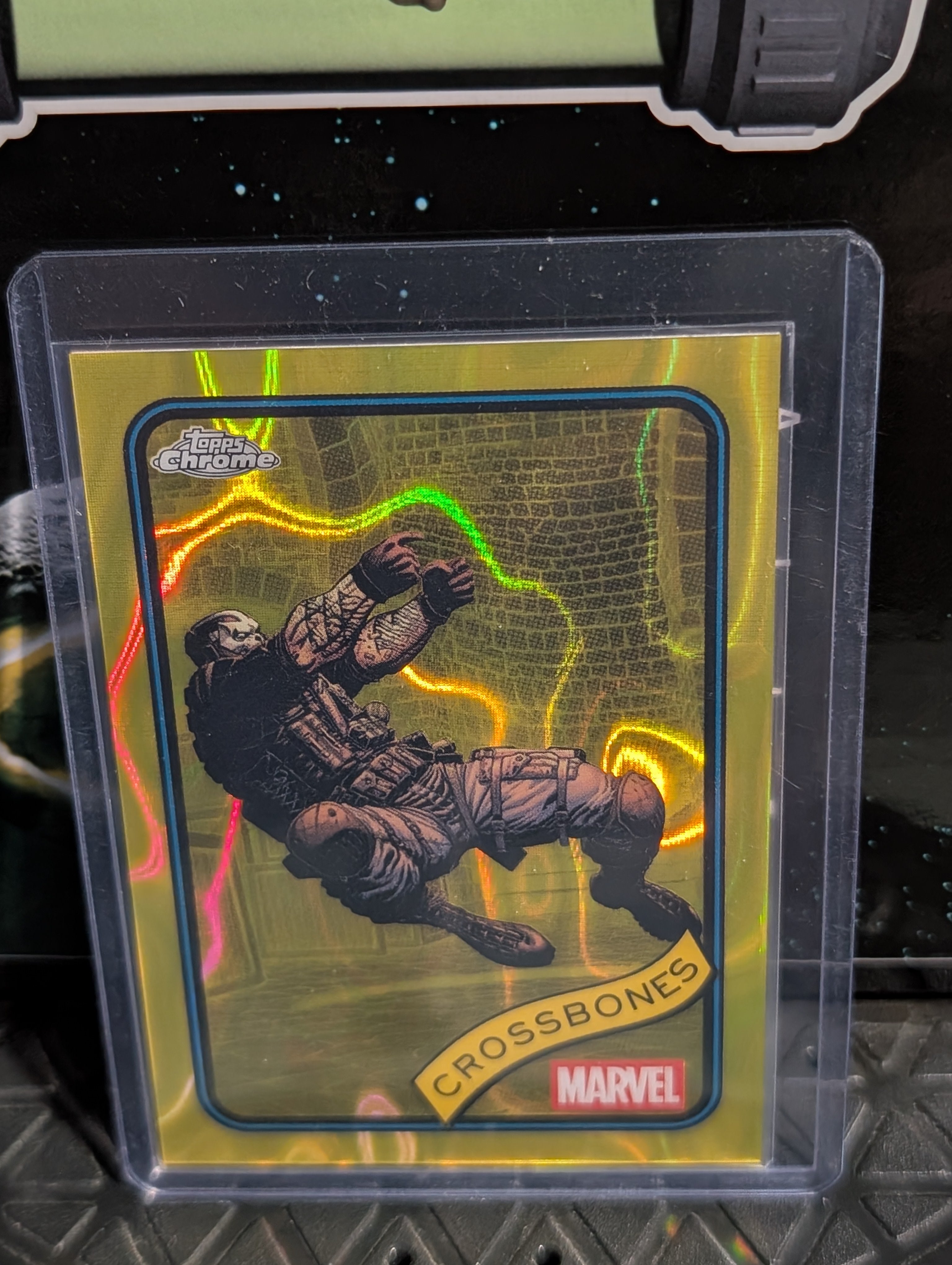 crossbones Yellow Lava Holo