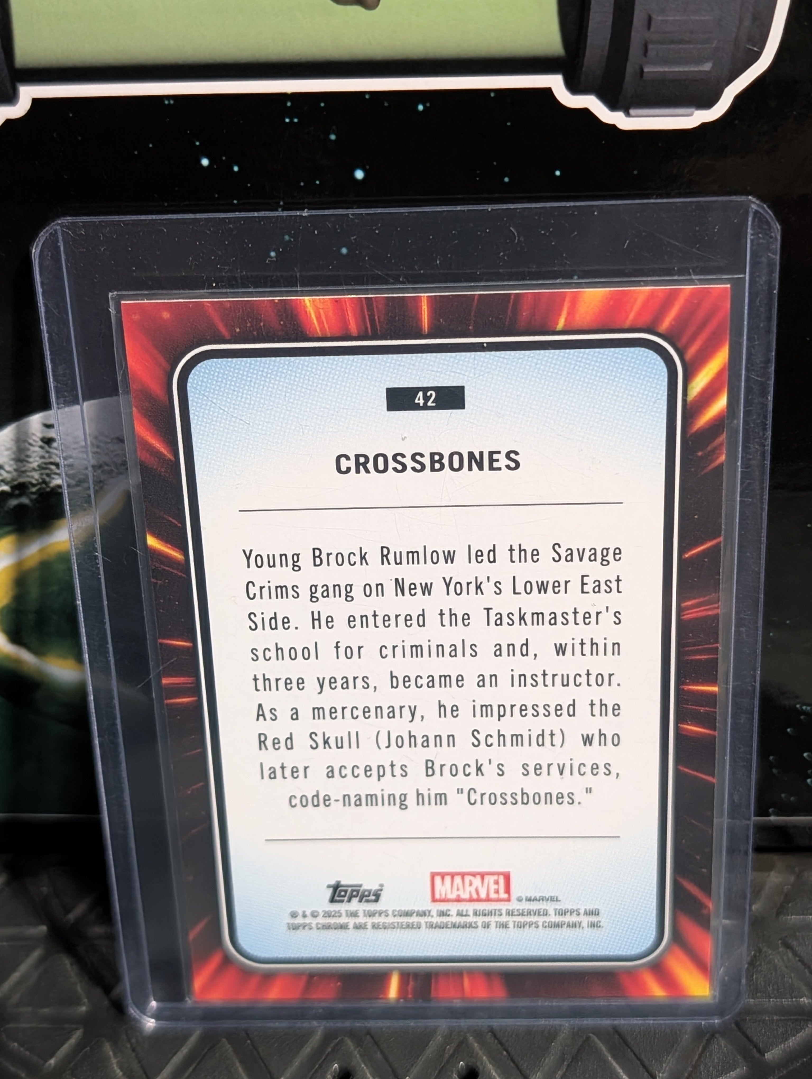 crossbones Yellow Lava Holo