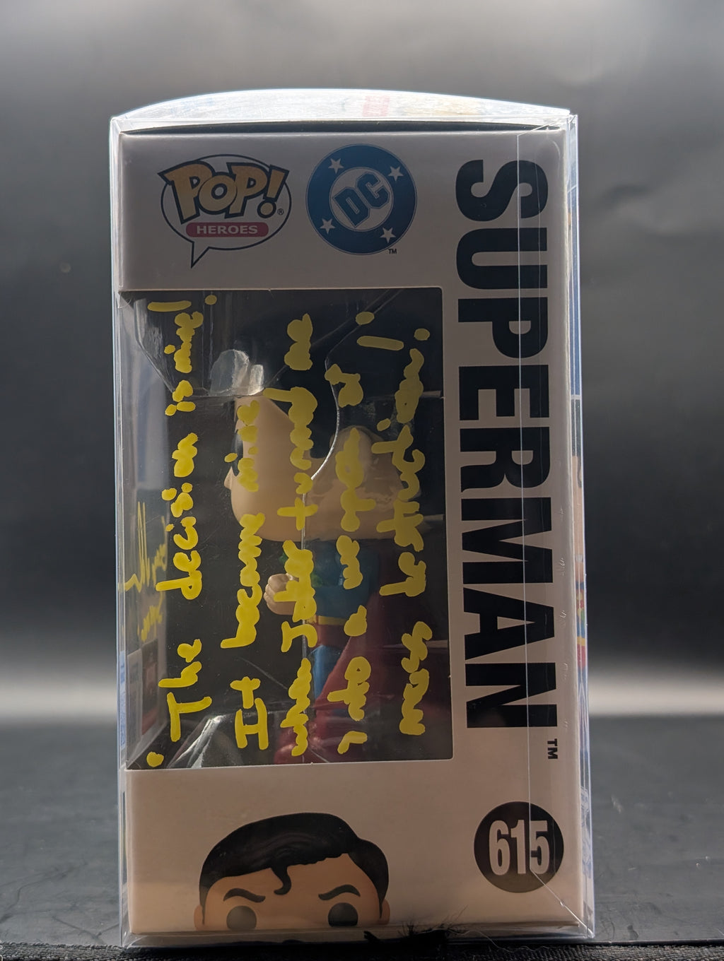 DC Target-Con Exclusive Superman Funko Signed by George Newburn