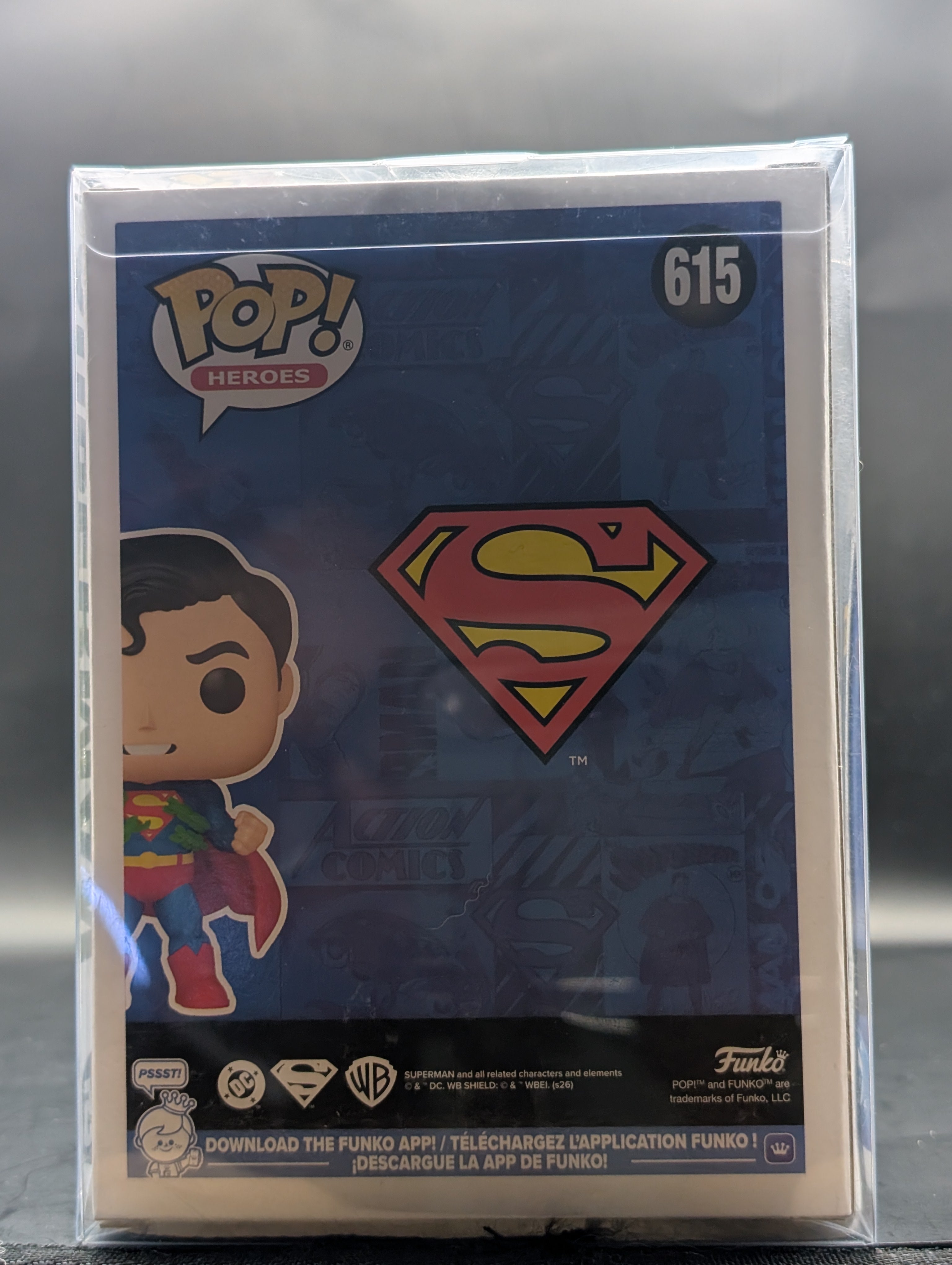 DC Target-Con Exclusive Superman Funko Signed by George Newburn
