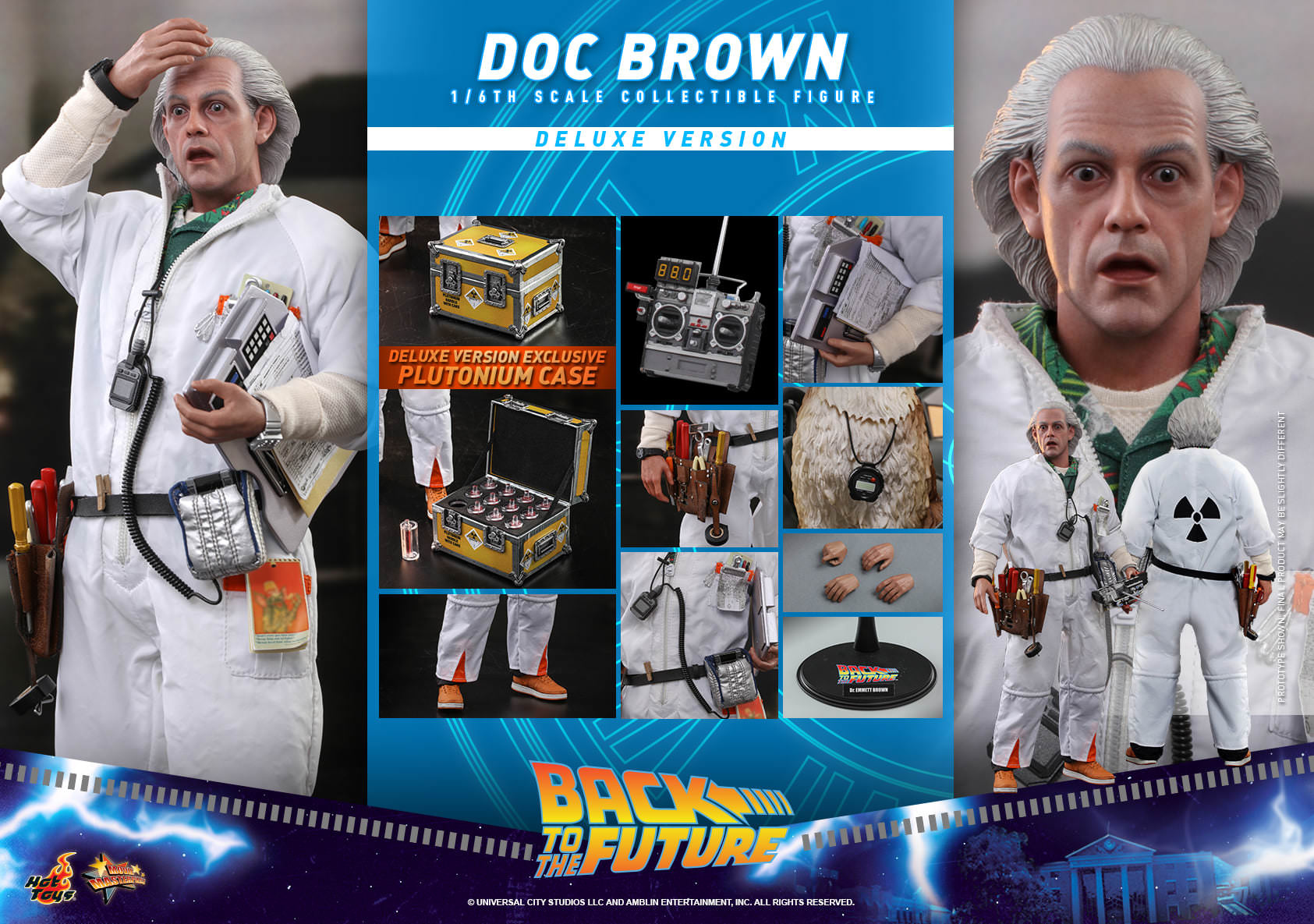 Doc Brown Sealed Hot Toy