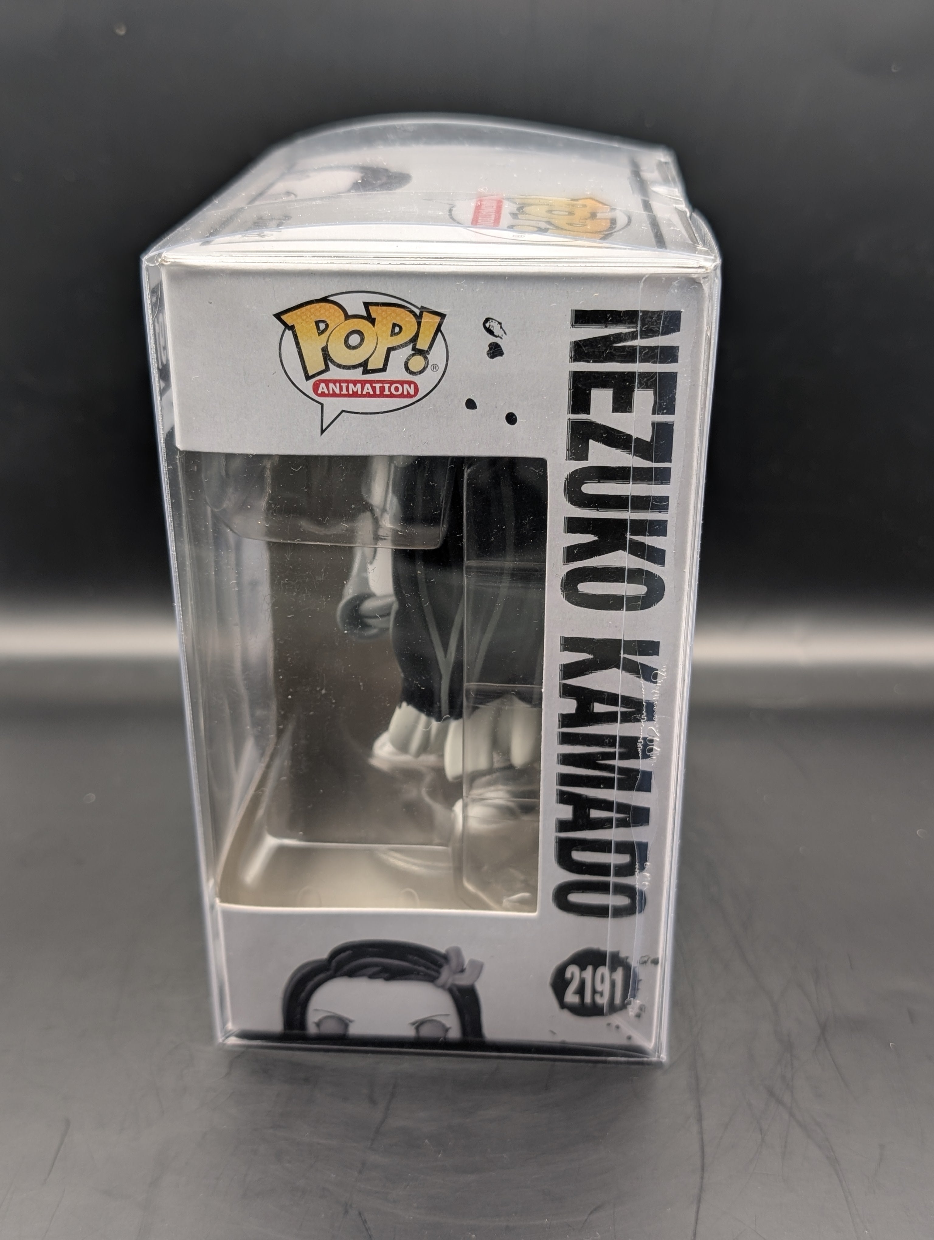 black and white nezuko kamado funko pop
