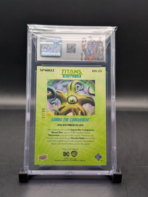 DC Annual Upper deck Garro the Conqueror #BW-20 62/99 CGC 10