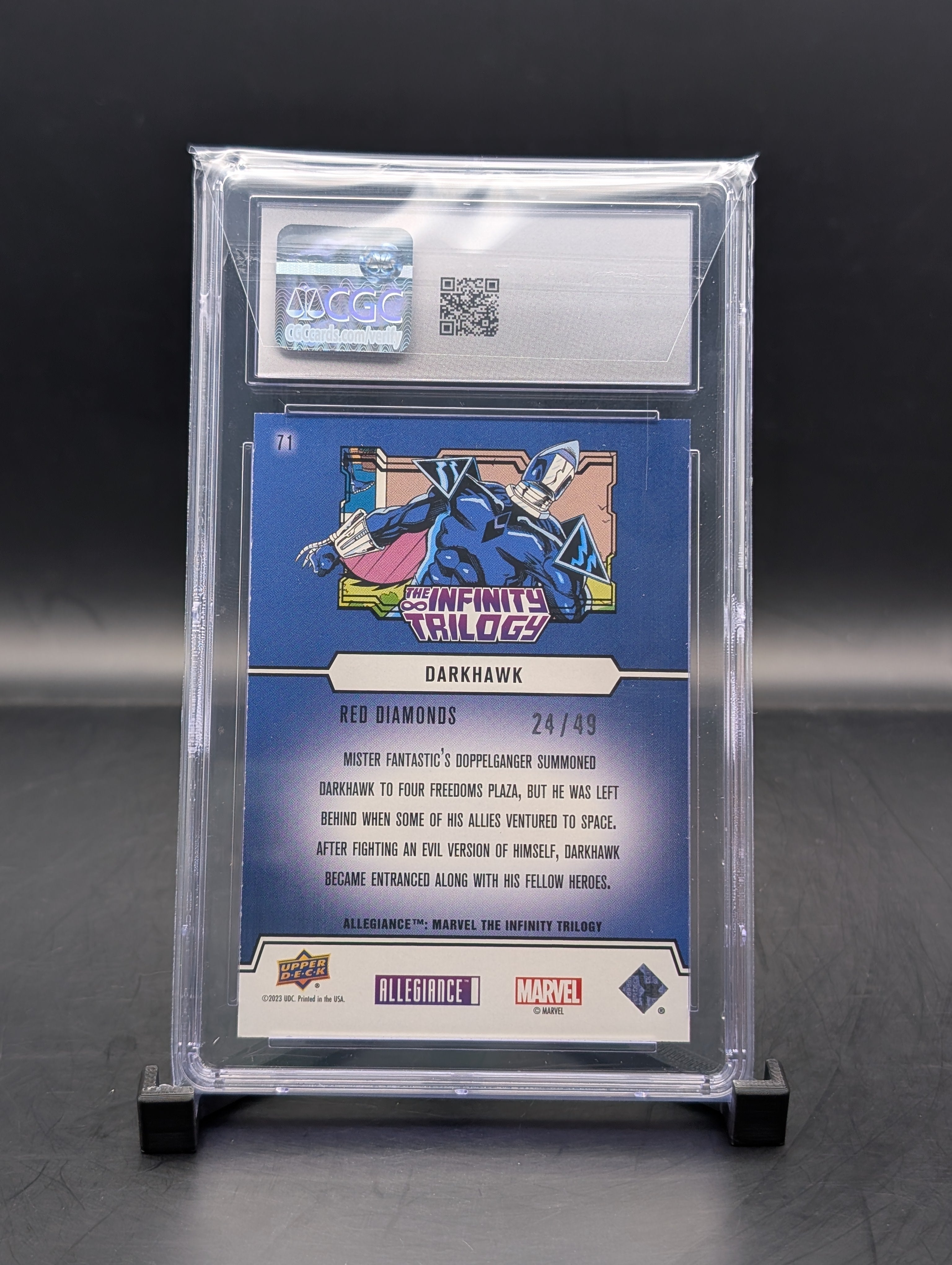 Darkhawk Upper Deck #71 Red Diamonds #24/49 cgc 9