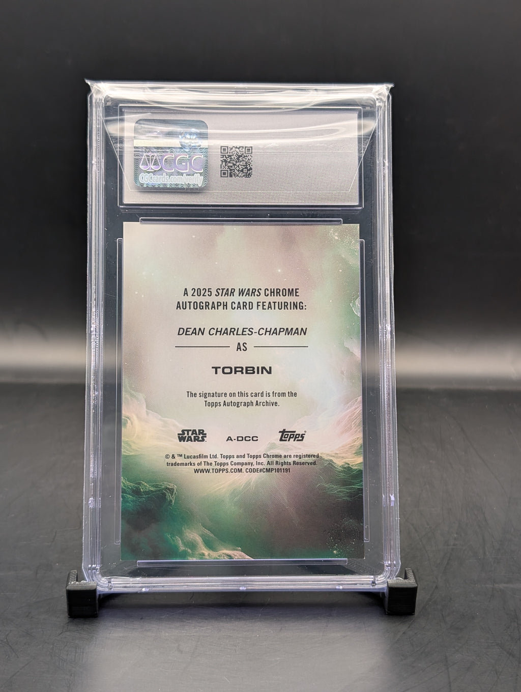 Star Wars Chrome Dean Charles-Chapman Autograph #A-DCC cgc 8.5