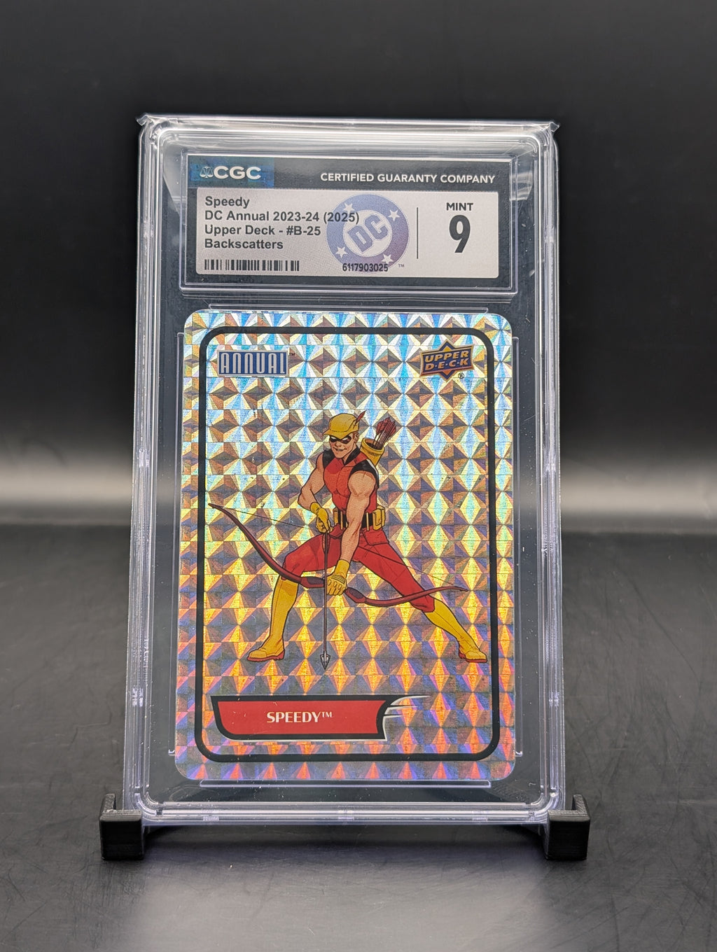 DC Annual Upper deck Speedy #B-25 Backscatters CGC 9