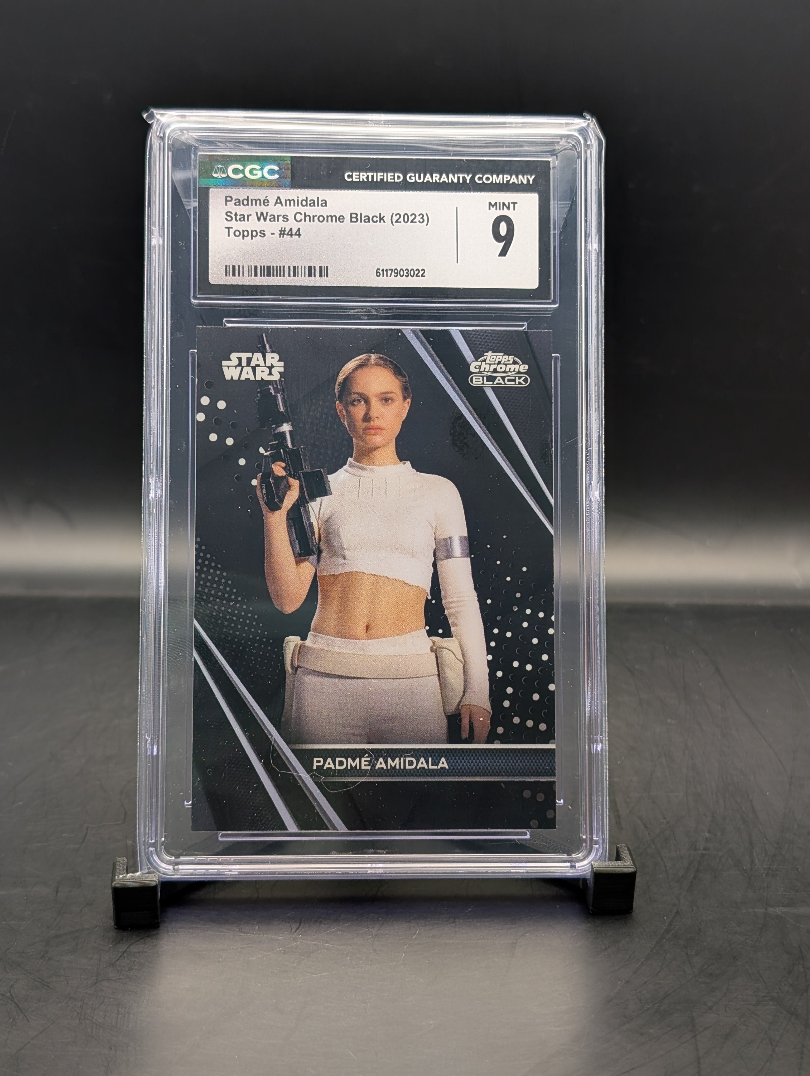 Star Wars Chrome Black Padme Amidala #44 cgc 9