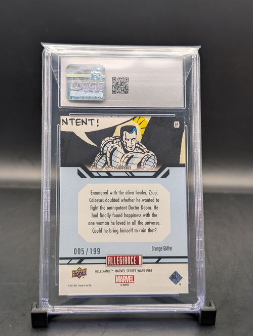 Colossus Upper Deck #84 Orange Glitter #5/199 cgc 9