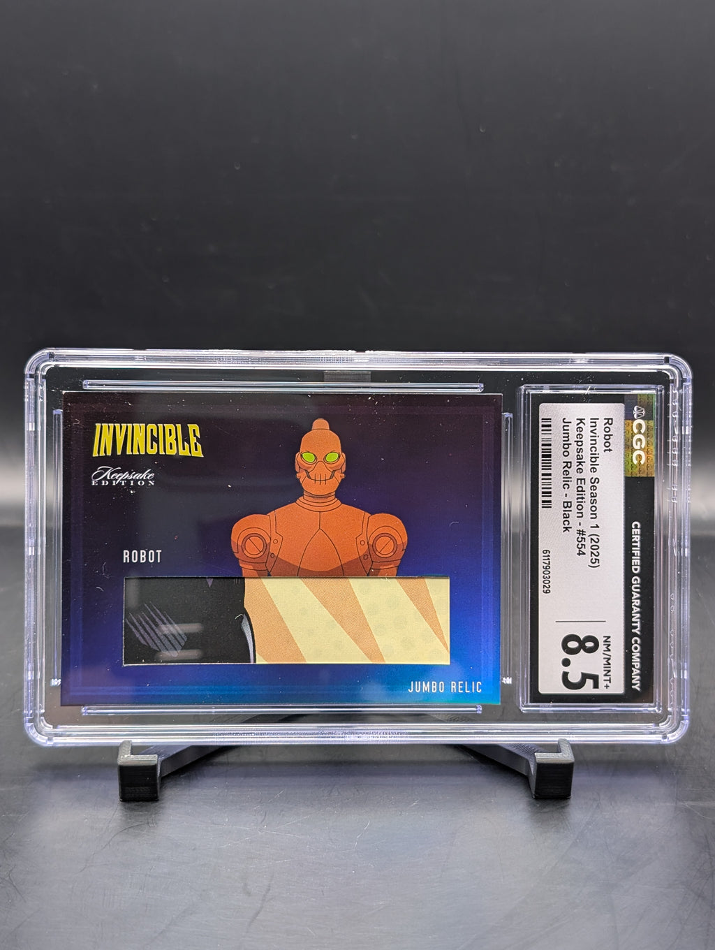 Keepsake Invincible Robot #554 Jumbo Relic - Black CGC 8.5