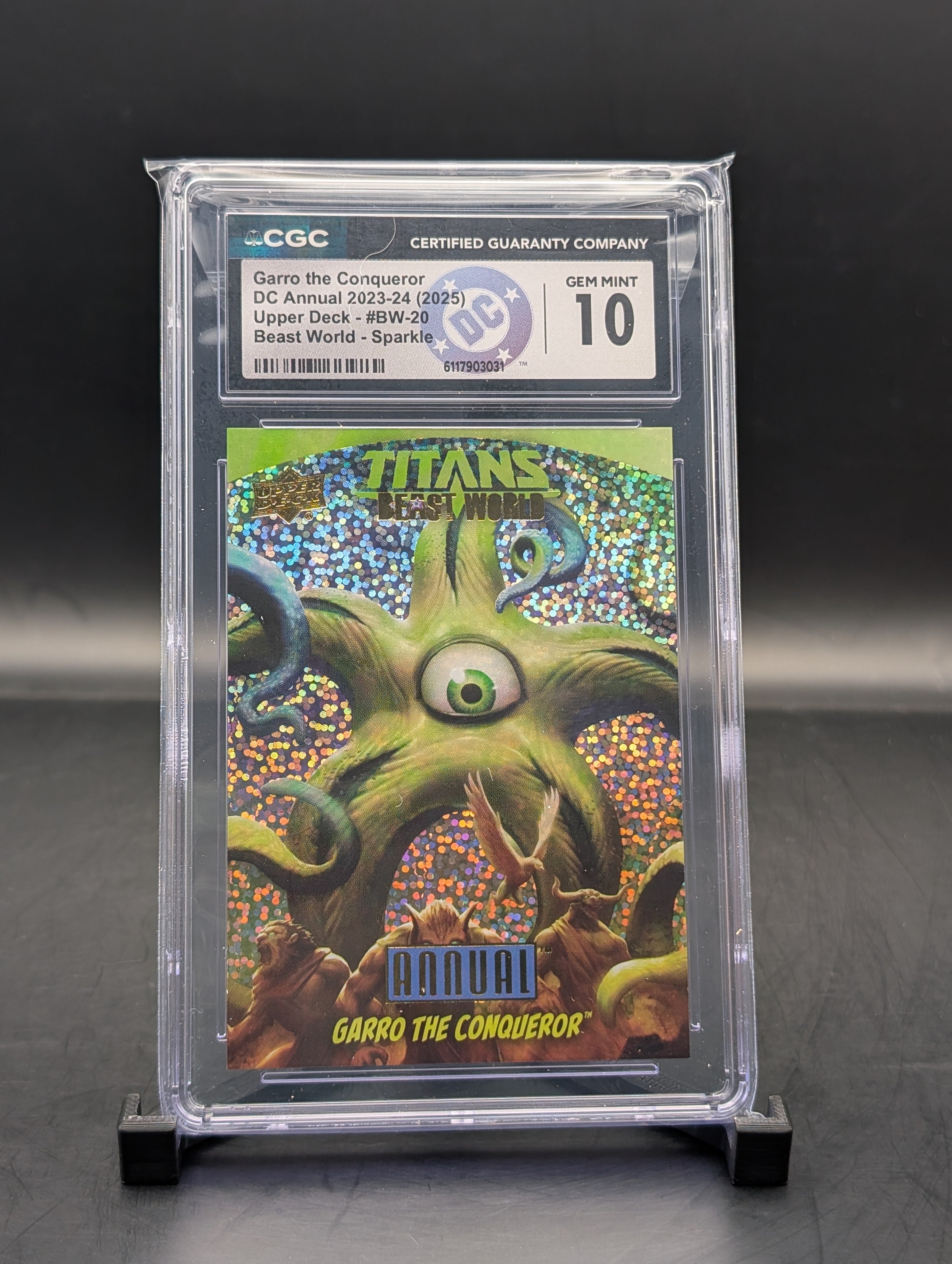 DC Annual Upper deck Garro the Conqueror #BW-20 62/99 CGC 10