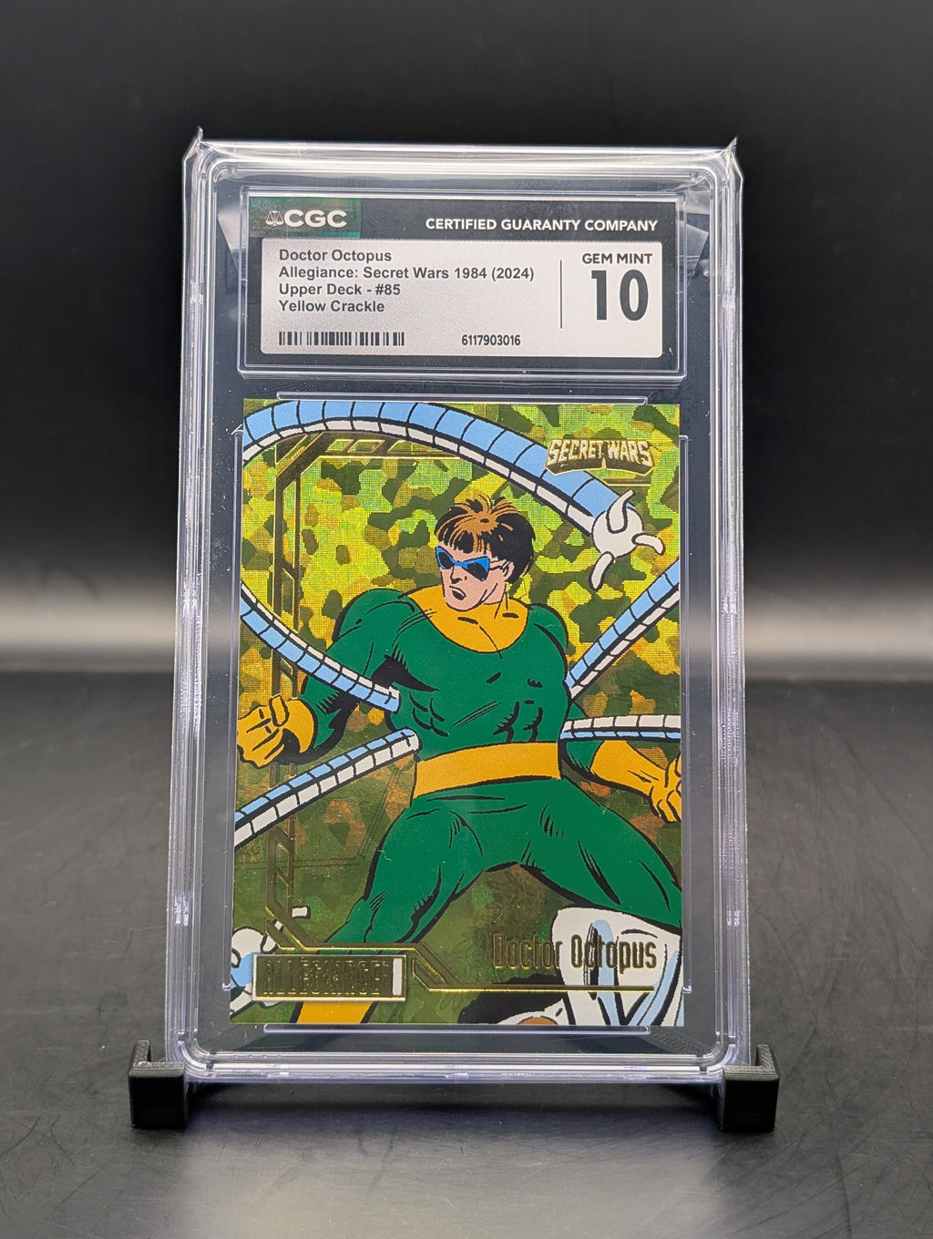 Doc Ock Upper Deck #85 Yellow Crackle #45/149 cgc 10