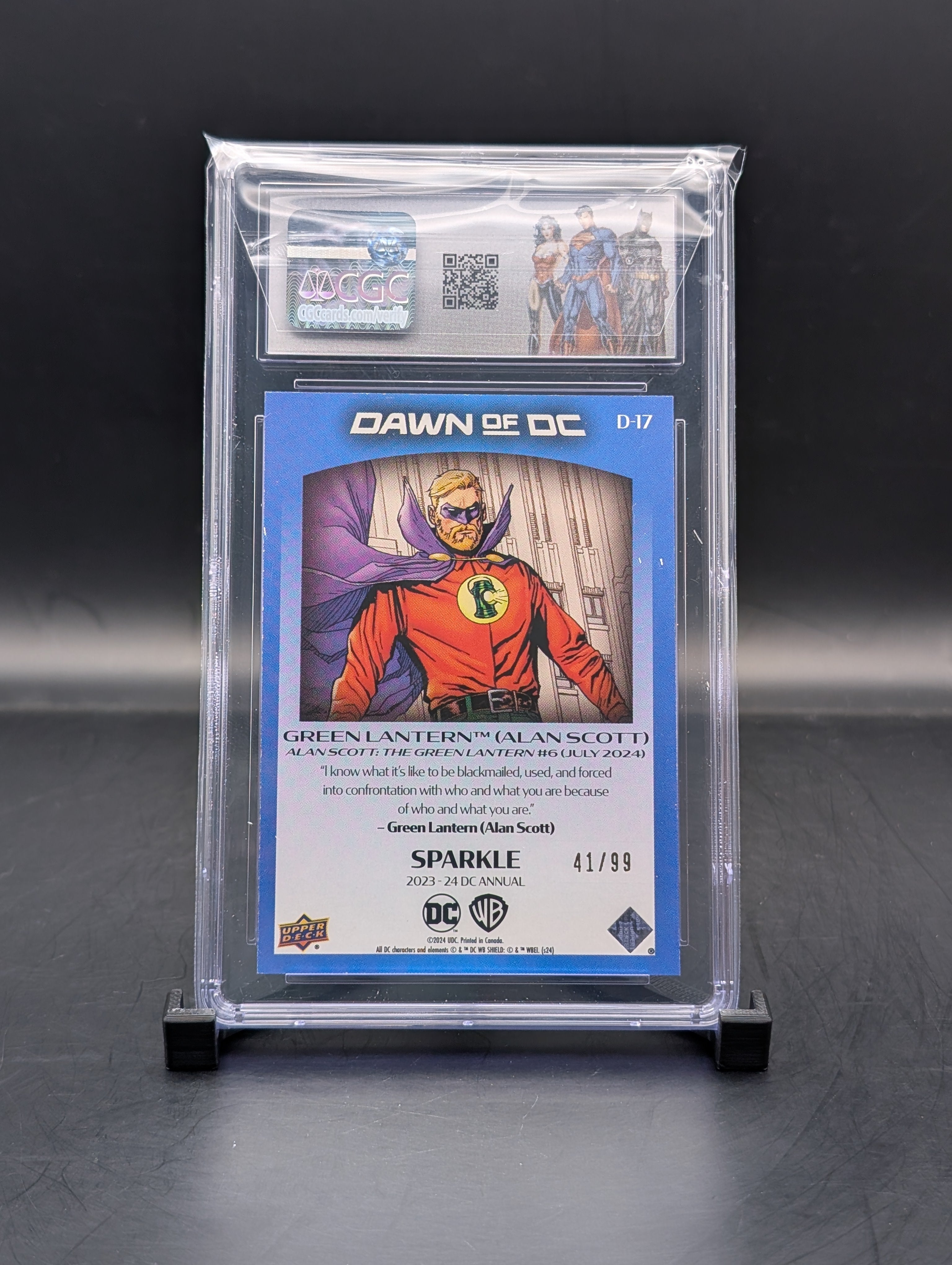 DC Annual Upper deck Green Lantern #D-17 #41/99 CGC 9.5