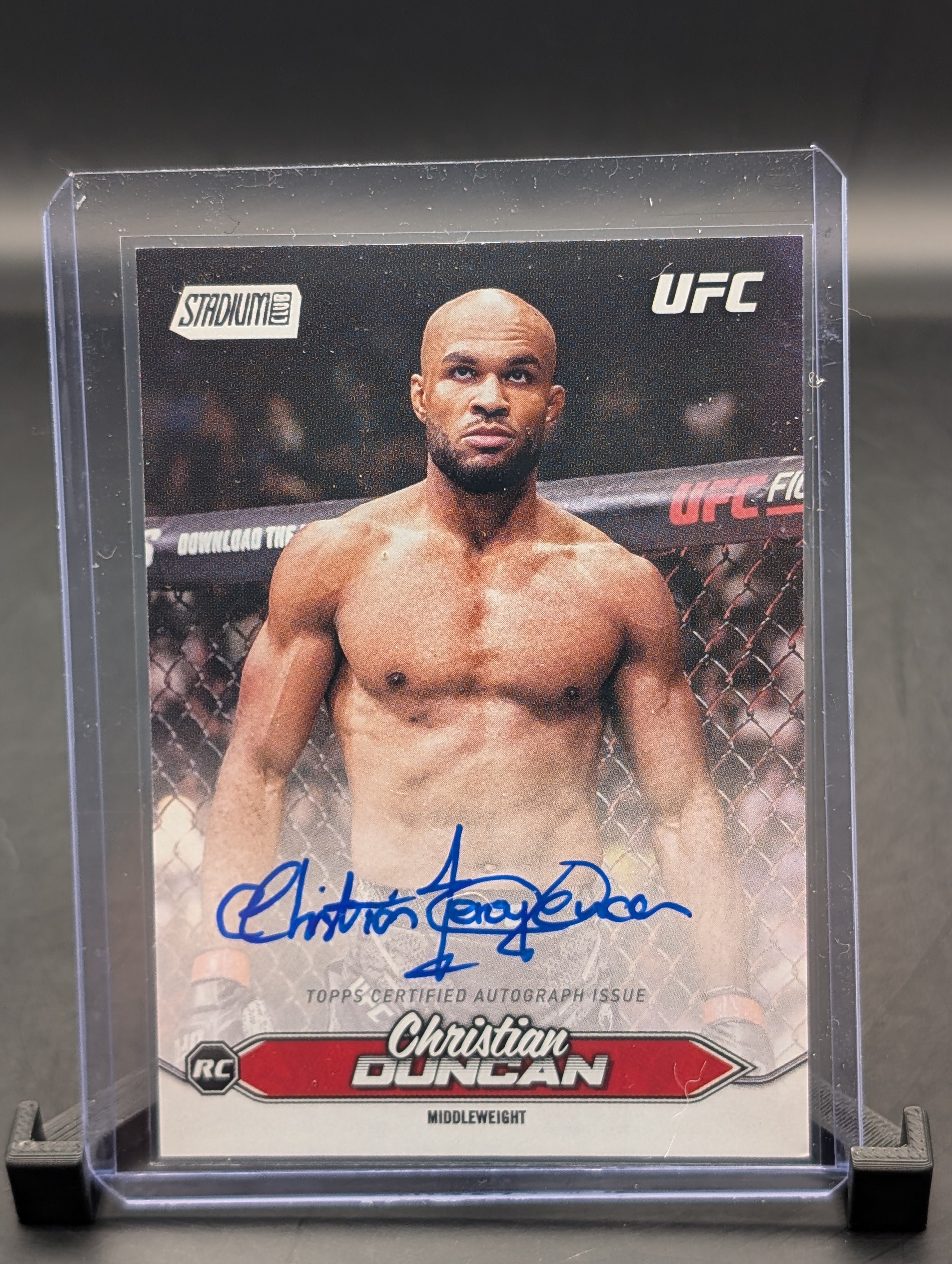 Christian Duncan Topps Stadium Signed Card