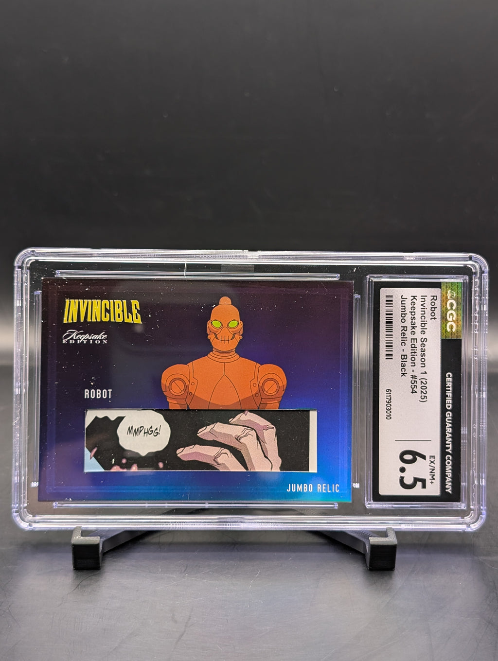 Keepsake Invincible Robot #554 Jumbo Relic - Black CGC 6.5