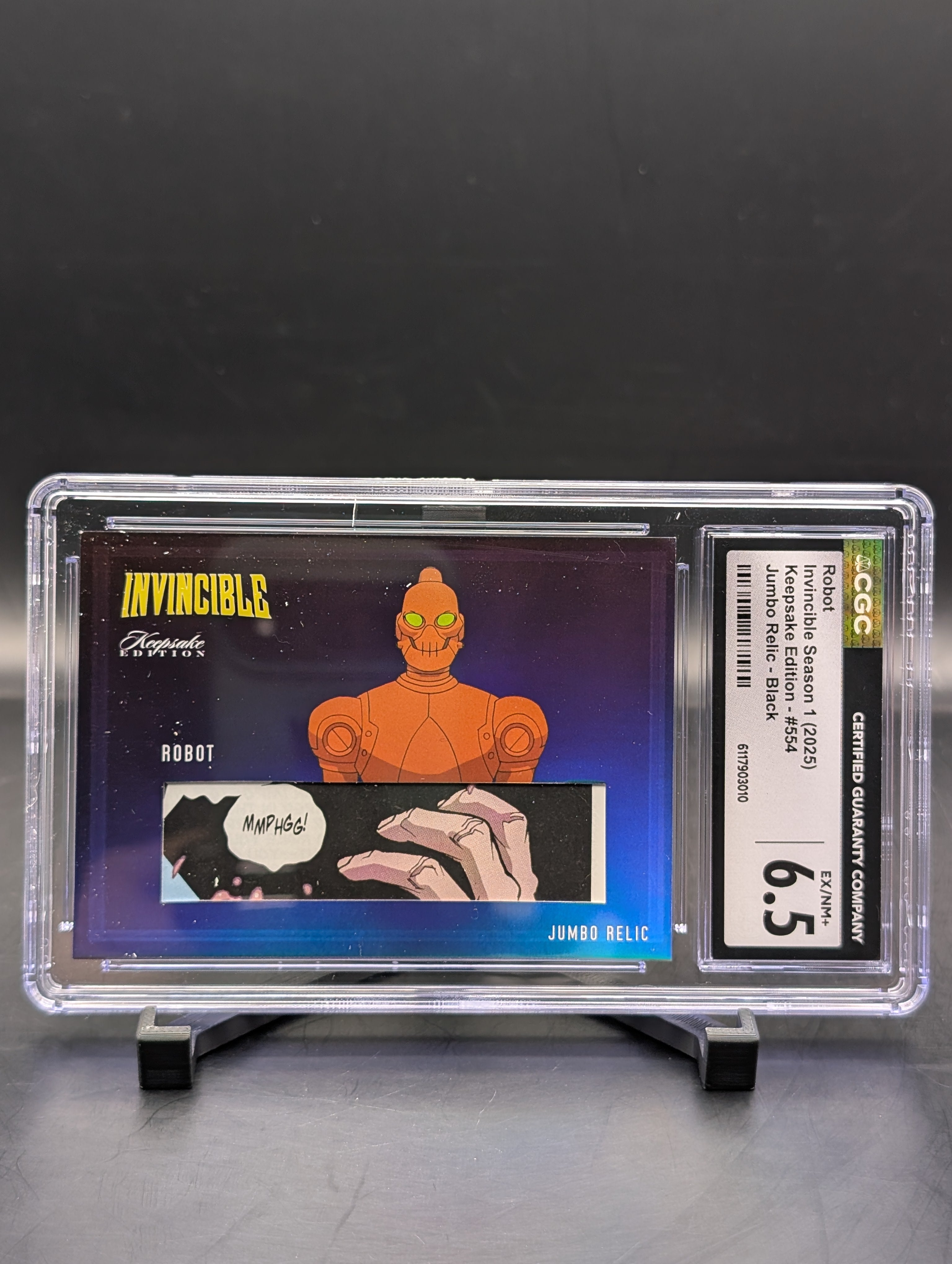 Keepsake Invincible Robot #554 Jumbo Relic - Black CGC 6.5
