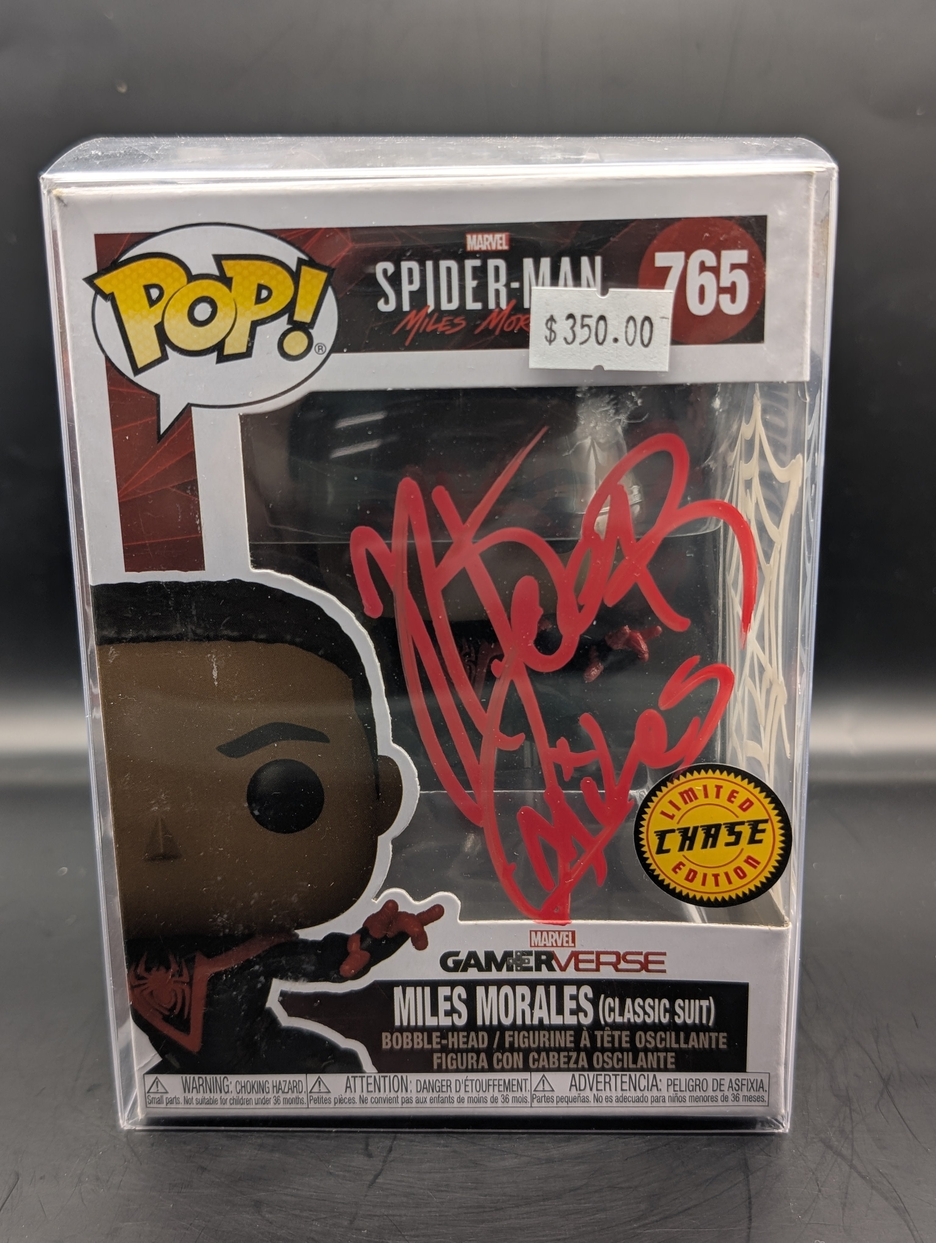 signed miles morales funko by Nadji Jeter
