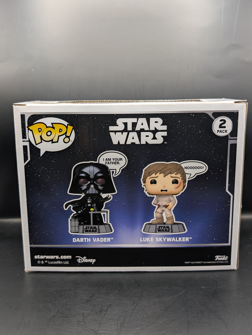 Darth Vader and Luke Skywalker Funko Pop